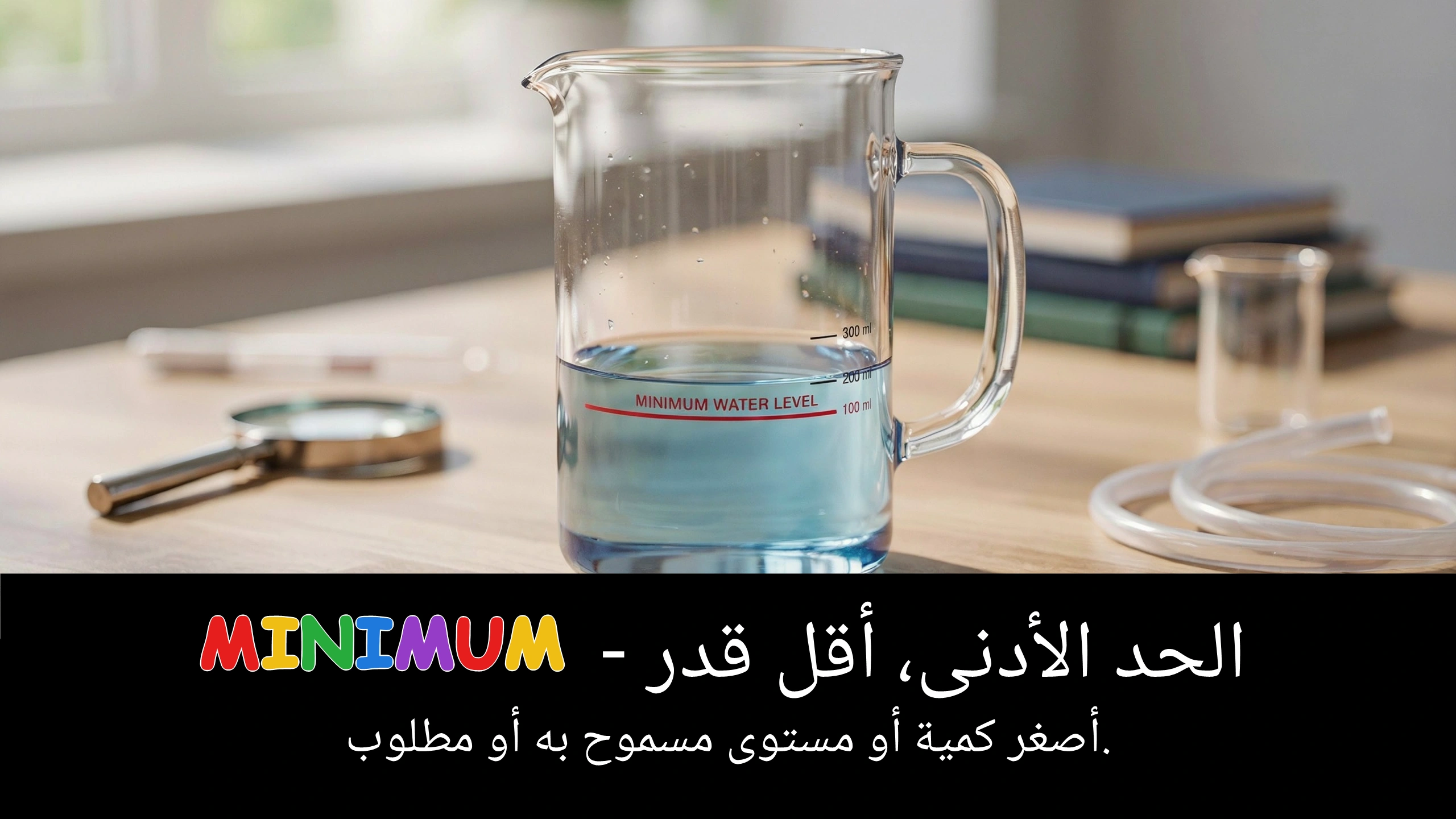 Arabic Illustration for minimum